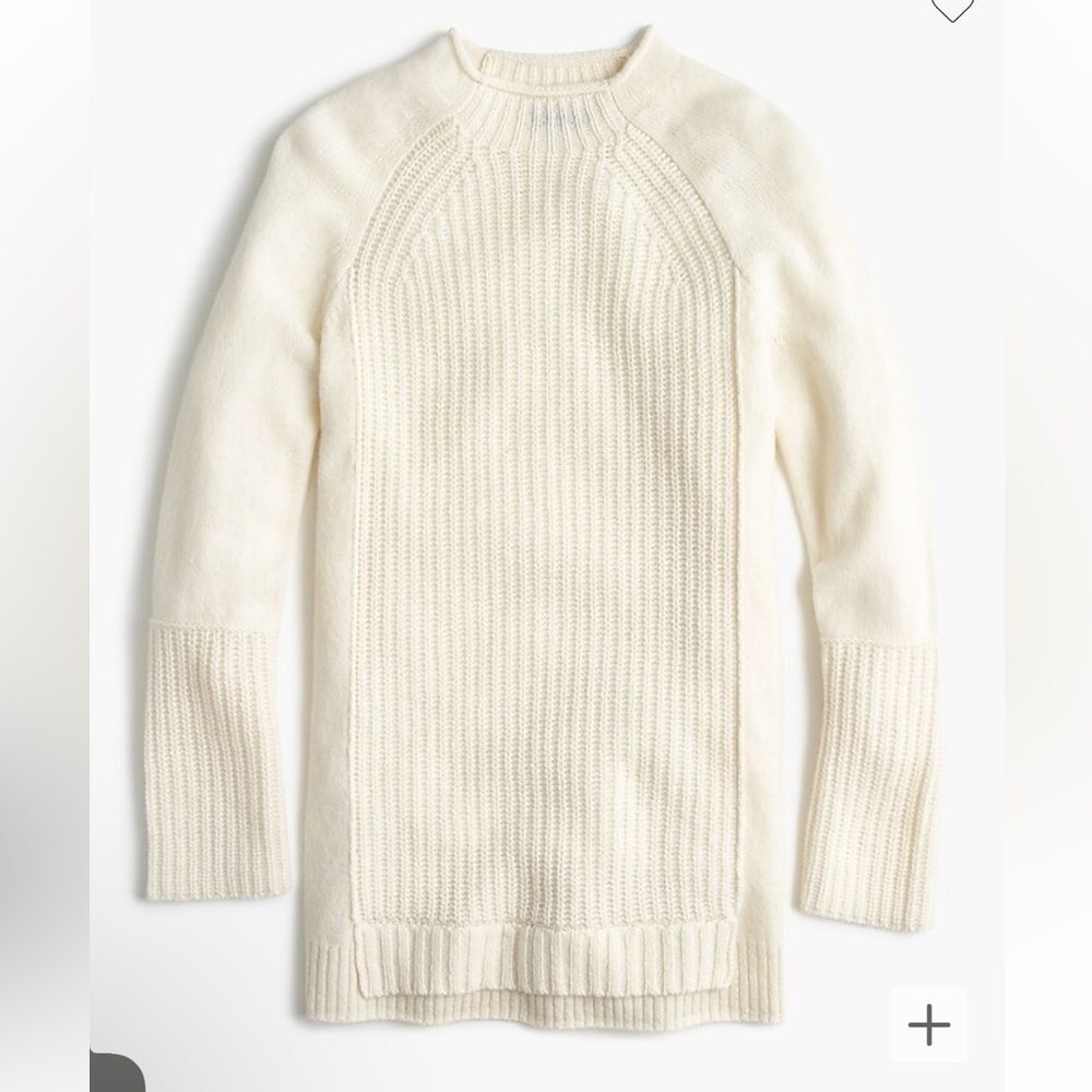 J.Crew Mockneck tunic Wool Sweater